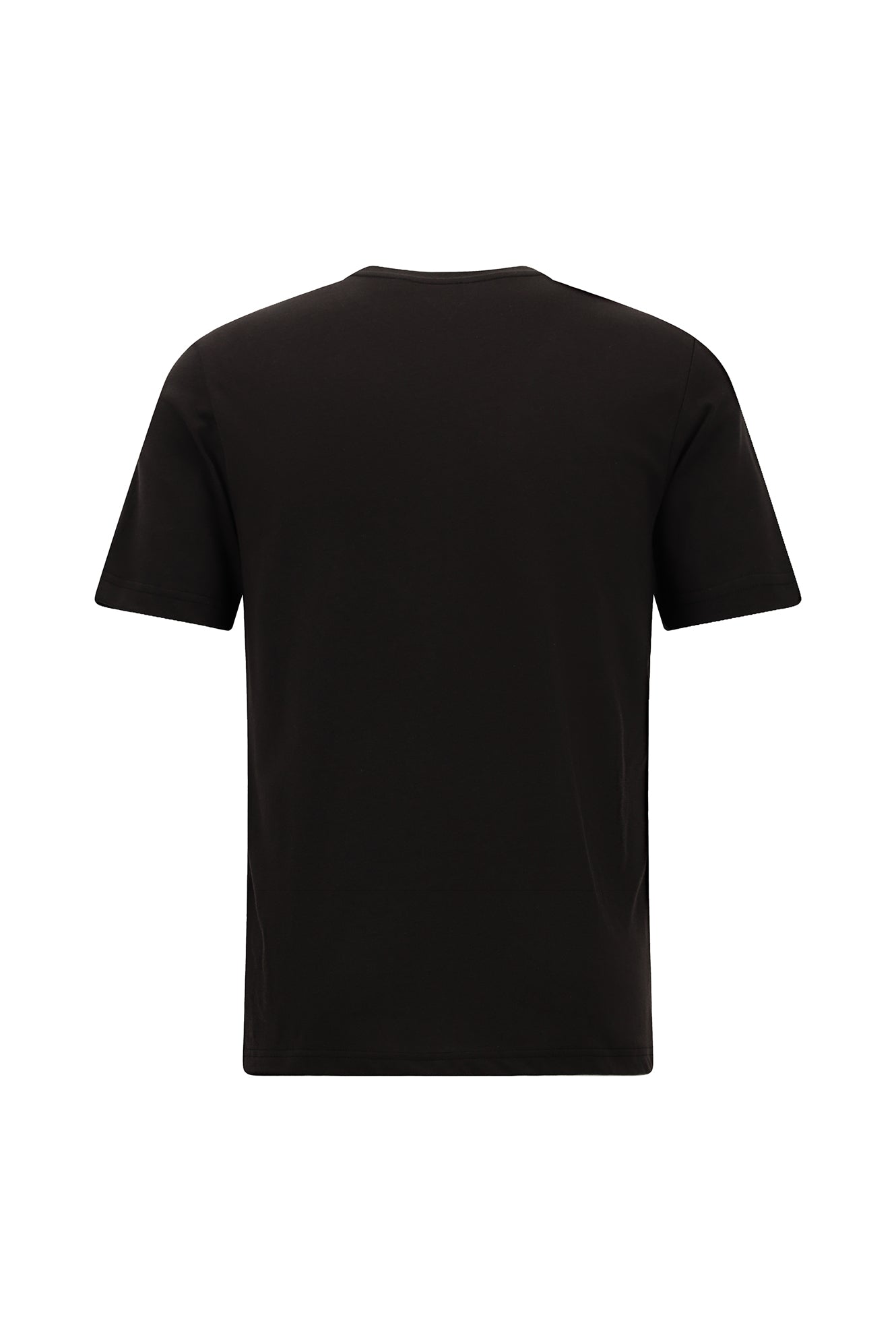 Tünd Qəhvəyi Crew Neck Adi Fit Naxışlı Modal Qarışıq Futbolka