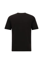Tünd Qəhvəyi Crew Neck Adi Fit Naxışlı Modal Qarışıq Futbolka