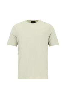 Kif Yaşılı Crew Neck Adi Fit Naxışlı Modal Qarışıq Futbolka