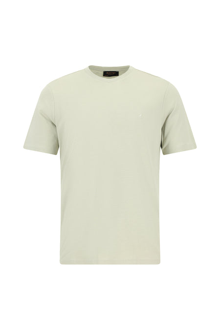 Kif Yaşılı Crew Neck Adi Fit Naxışlı Modal Qarışıq Futbolka