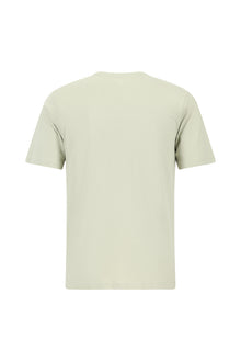 Kif Yaşılı Crew Neck Adi Fit Naxışlı Modal Qarışıq Futbolka