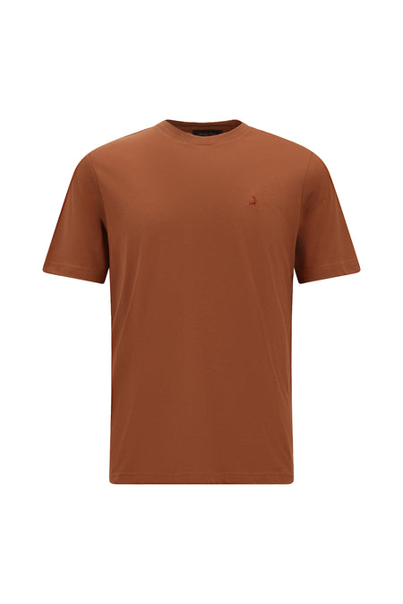 Kirəmid Crew Neck Adi Fit Naxışlı Modal Qarışıq Futbolka