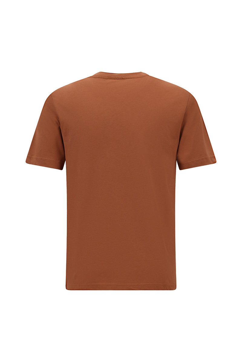 Kirəmid Crew Neck Adi Fit Naxışlı Modal Qarışıq Futbolka