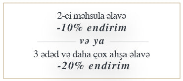 Səbətdə 10% ve %20 endirim