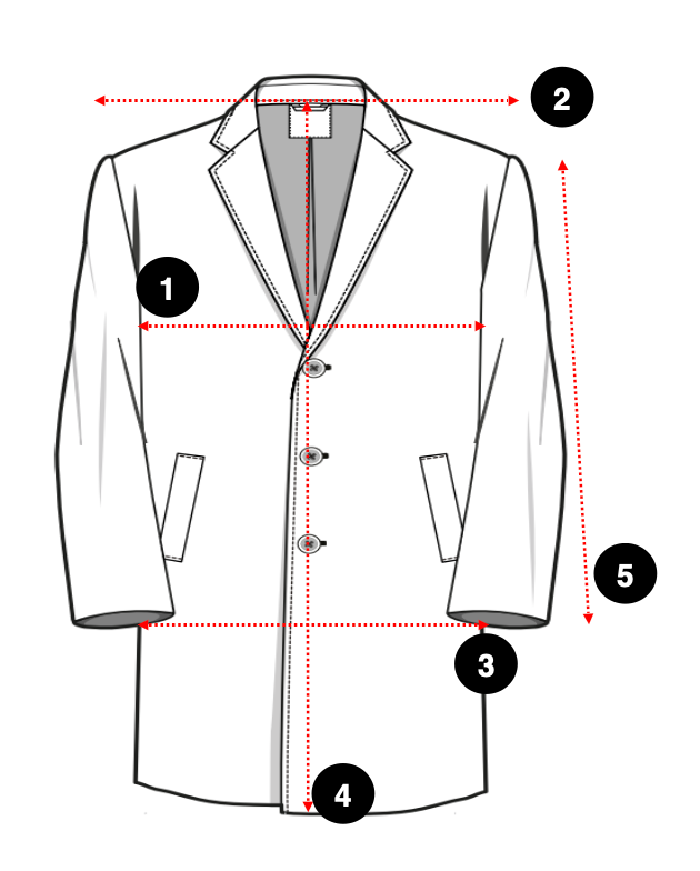 Klasik Fit Mono Yaka Uzun Kaban Size Guide
