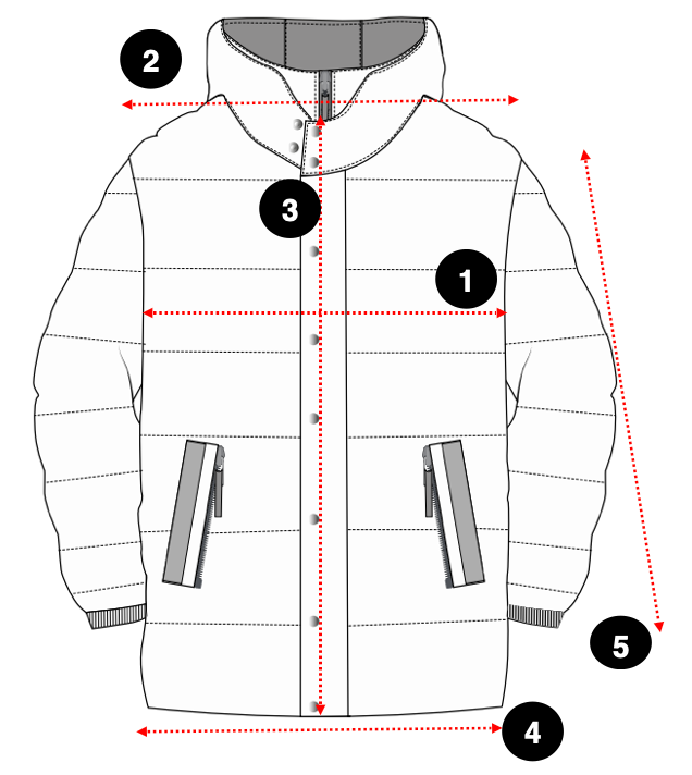 Bonded Gödəkçə Size Guide